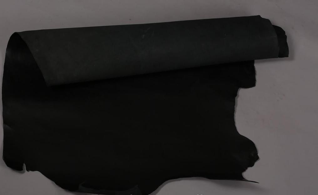 Кожа натуральная - краст черный 2.1-2.5 ОПТ фото 1