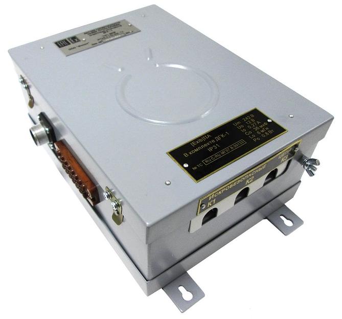 ДГК-1-2Д датчик контроля герметичности камер пуска-приёма очистных устройств в составе: 1 блок питания и реле 220 В, 2 акустических датчика, 2 соединительные коробки фото 3