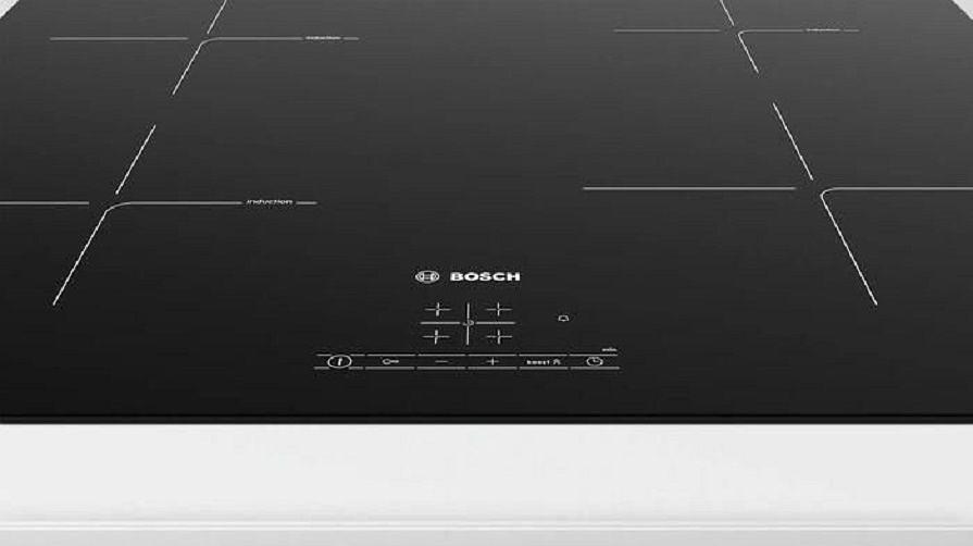 Индукционная варочная поверхность Bosch PUE611BB6E черный фото 3