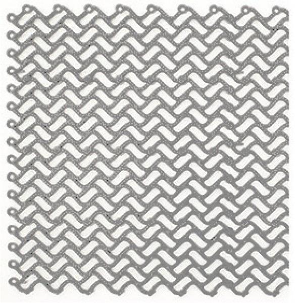 Волна - Грязезащитное дренажное покрытие, Цвет Серый RAL 7035, Толщина модуля 14 мм фото 1