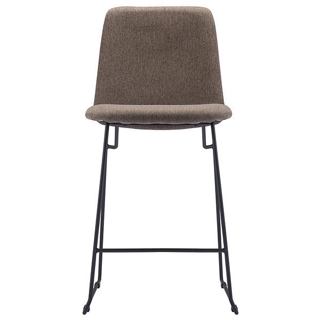 Стул барный Niels, рогожка, темно-коричневый фото 2