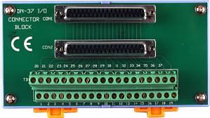 Клеммный модуль с разъемом DB-37, монтаж на DIN-рейку (кабель CA-3720 в комплекте) фото 1