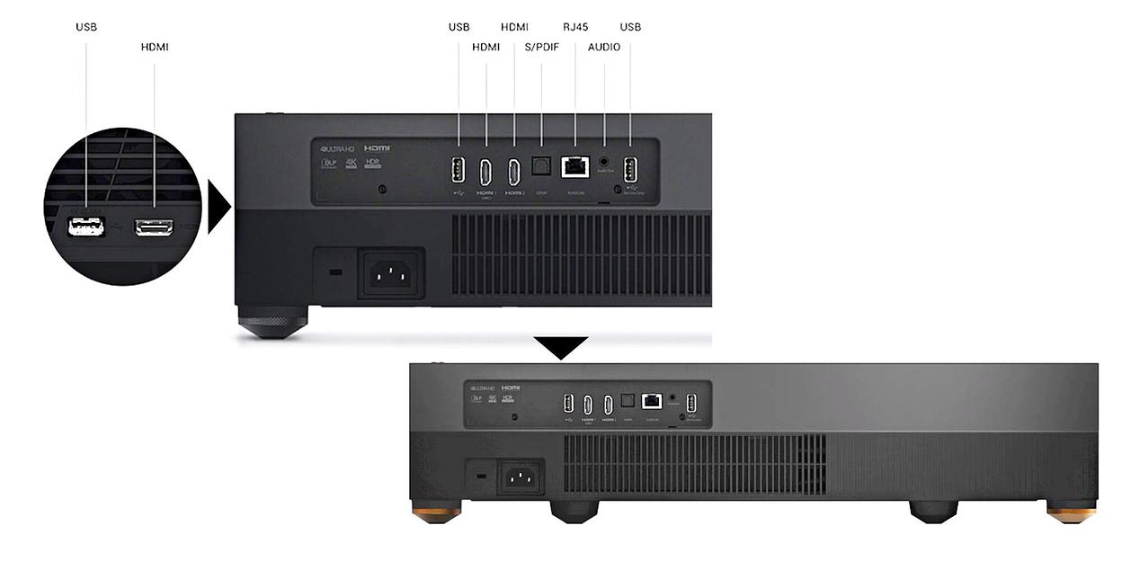 Ультракороткофокусный лазерный проектор Optoma UHZ65UST 4K фото 2