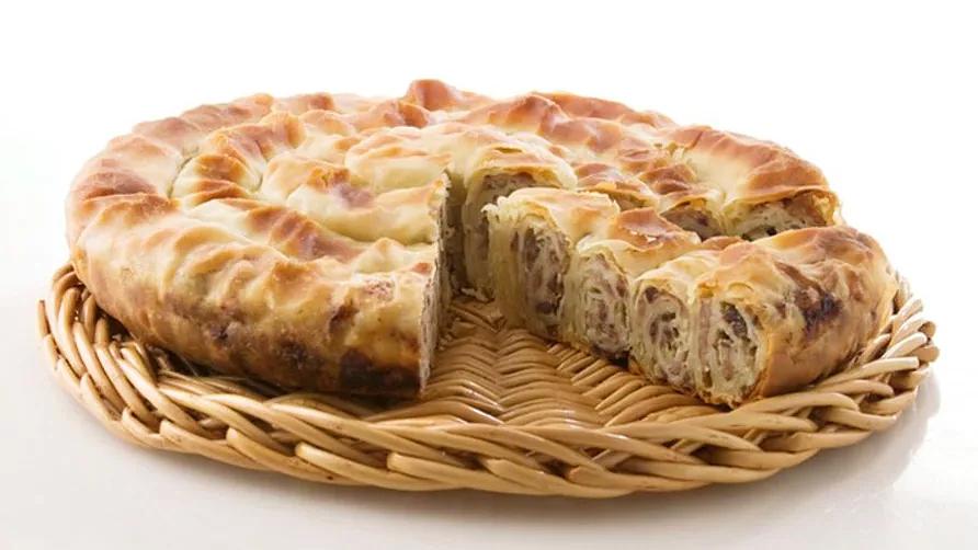 Бурек с мясом (говядина) п/ф (тесто Фило) 140г, п/ф ОПТ фото 1