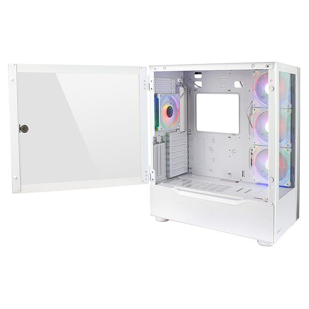 Ginzzu GL770 FAN 12MW6 RGB*4 USB3.0 CRC10 Белый фото 2