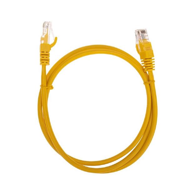 Rexant (02-0105-1) Патч-корд U/UTP, CAT 5e, RJ45-RJ45, 26AWG, LSZH, желтый, 1м фото 1