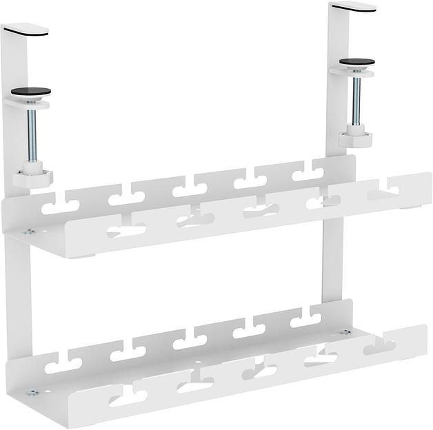 Кабель-канал Cactus CS-CM-400-2WT для столов 40x13.4x34.2см белый фото 1