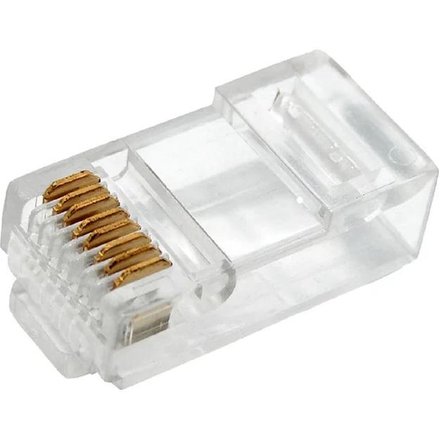PROconnect (06-0081-A2) Разъем сетевой LAN на кабель, штекер 8Р8С (RJ-45), под обжим, 2шт фото 1