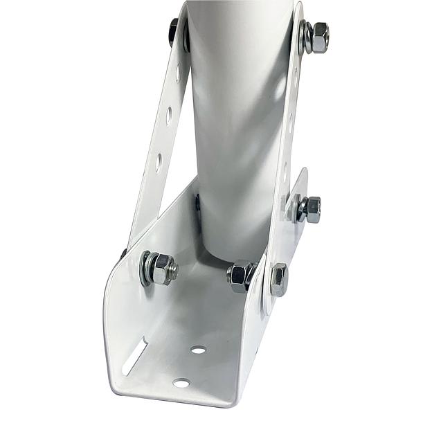 Кронштейн КР-2М крепление на столб стальной лентой фото 2