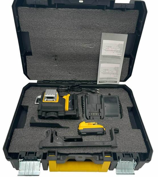 Лазерный уровень KINGQUEEN Yellow 12 линий (зеленый луч) фото 1