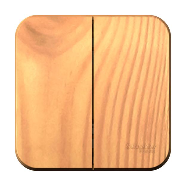 Systeme electric BLNVA105015 BLANCA О/У 2-клавишный ВЫКЛЮЧАТЕЛЬ ( c х.5) ИЗОЛ.ПЛ., 10А, 250B, ЯСЕНЬ фото 2