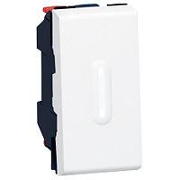 Кнопочный выключатель перекидной 6a со светодиодной подсветкой (1 Модуль) фото 1