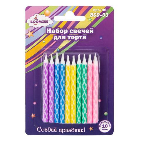 Набор свечей для торта, 20 шт, BOOMZEE BCD-03 фото 1