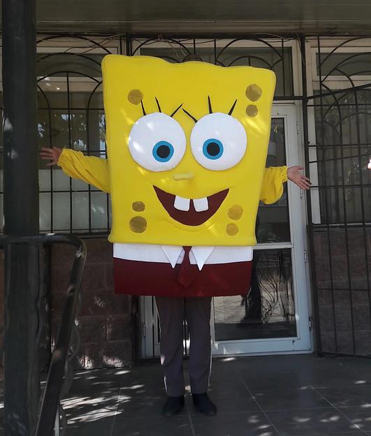 Услуга изготовления ростовой куклы «Спанч Боб» фото 1