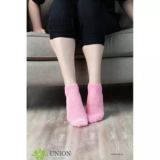 Носки Женские 10 пар нежное кружево «Розовый» ОПТ фото 4