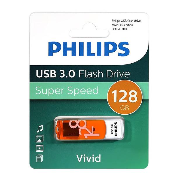 Флеш накопитель 128GB PHILIPS VIVID3.0 128GB, USB 3.0 фото 1