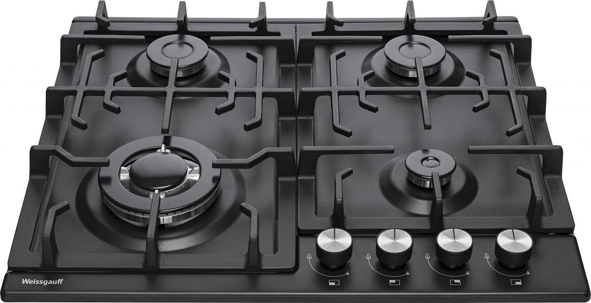 Газовая варочная поверхность Weissgauff HGG 641 BEB черный фото 2