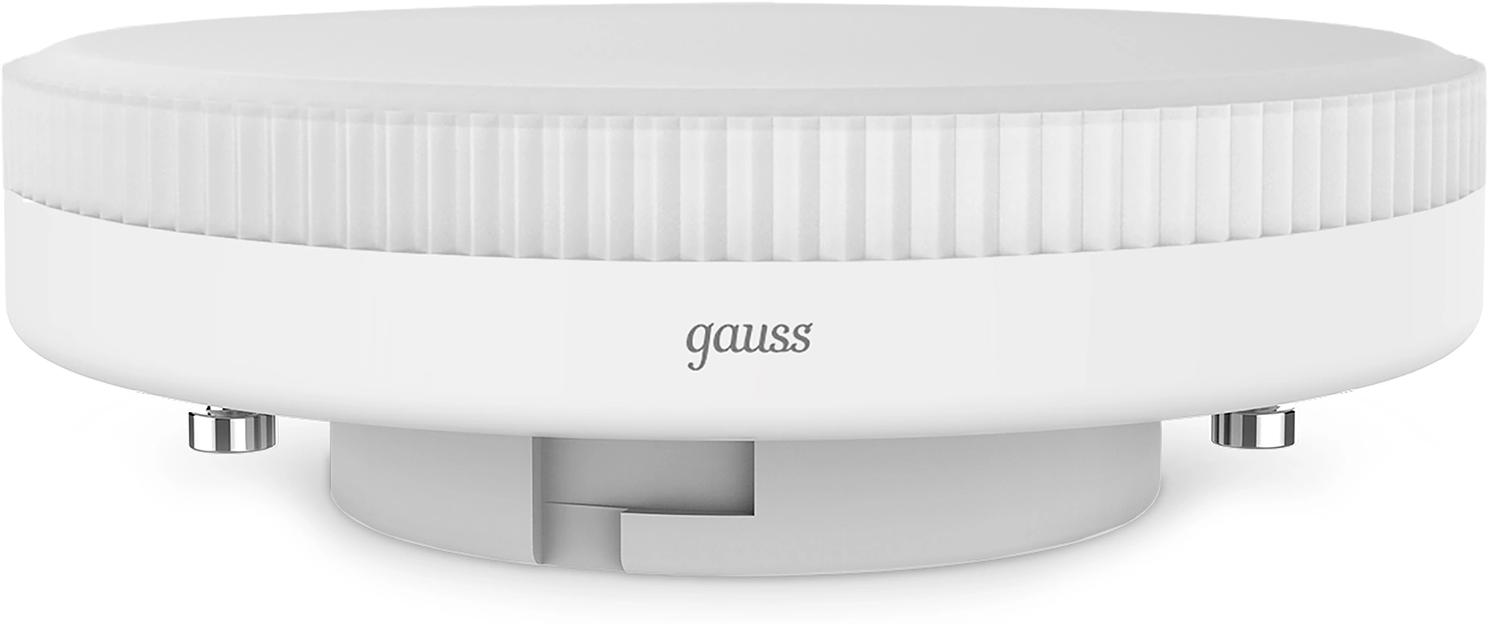 Лампа светодиодная Gauss 8Вт цок.:GX53 таблетка 220B св.свеч.бел.теп. Tablet (упак.:10шт) (108008108) фото 2