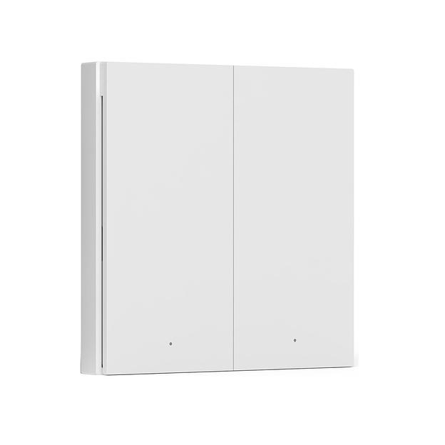 Настенный беспроводной выключатель двухклавишный Aqara Wireless Remote Switch H1(Double Rocker) WRS-R02 фото 1