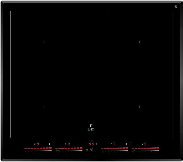 Индукционная варочная поверхность Lex EVI 641C BL черный фото 1