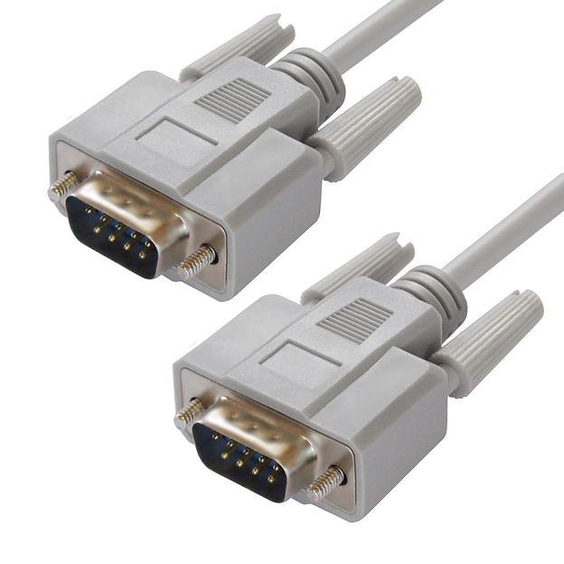 Greenconnect Кабель COM RS-232 порта соединительный 3 m GCR-DB9CM2M-3m, 9M / 9M Premium, серый, пластиковый пакет фото 1