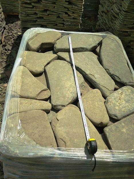 Песчаник галтованный Ручейник Серый /м2 (40 мм) фото 1