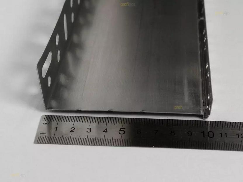 Цокольный опорный профиль алюминиевый 103 мм с перфорацией и капельником, толщина 0,5 мм ProfiGips 2,5 м ОПТ фото 4