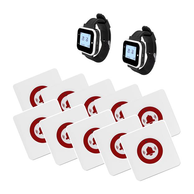 Система вызова из 2-х часов и 10 кнопок SWB33-2 фото 1