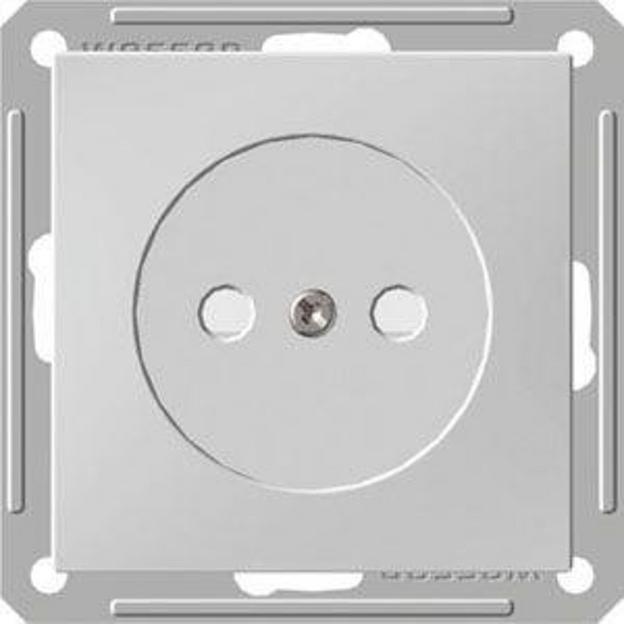 Systeme electric RS16-151-1-86 W59 РОЗЕТКА без заземления со шторками, 16А, механизм, БЕЛЫЙ фото 1