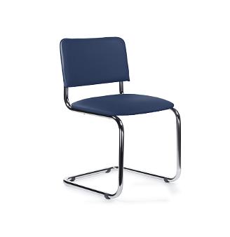 Стул офисный "Сильвия", металлический каркас без подлокотников, 430х470х680 мм фото 1