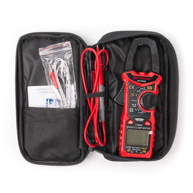 Токовые клещи цифровые КТ 206D серия PROLINE фото 6