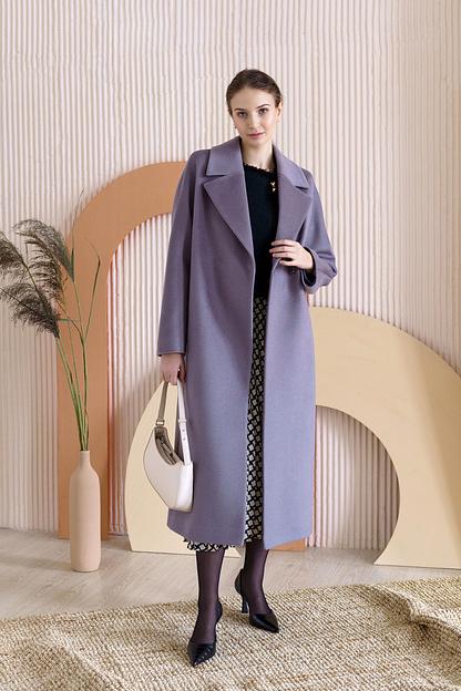 Женское демисезонное пальто Mmoda фиолетовый, арт.25–3 фото 3