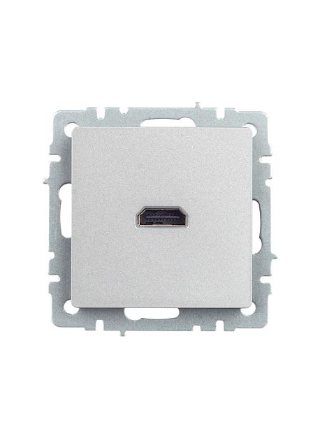 BRITE Розетка HDMI РHDMI-0-БрА алюминий фото 2