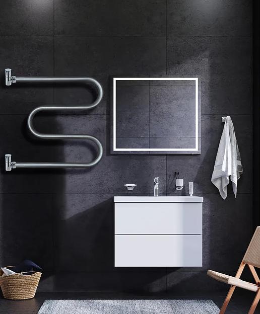 Полотенцесушитель водяной серебристый металлик М-образный 500×500 мм ВоЛПро опт фото 2