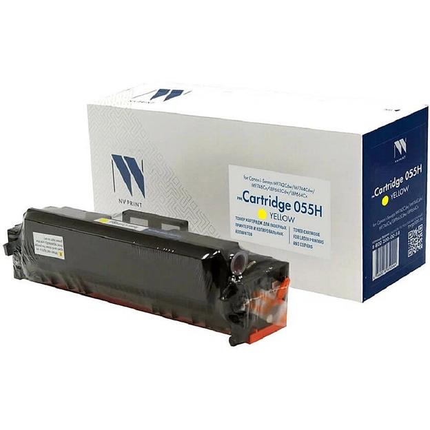 Тонер-картридж NVP совместимый NV-055H Yellow (БЕЗ ЧИПА) для Canon i-Sensys MF742Cdw/MF744Cdw/MF746Cx/LBP663Cdw/LBP664Cx (5900k) фото 1