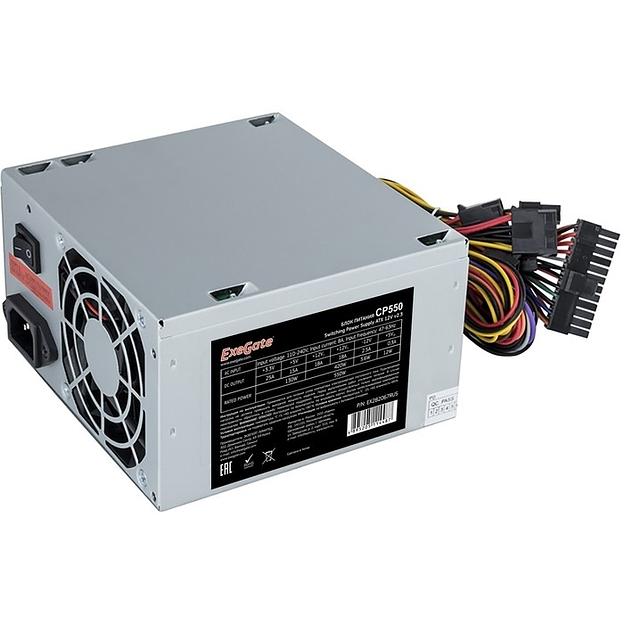 Exegate EX292145RUS-S Блок питания 650W ExeGate CP650 (ATX, SC, 8cm fan, 24pin, 4+4pin, PCI-E, 3xSATA, 2xIDE, кабель 220V с защитой от выдергивания) фото 1
