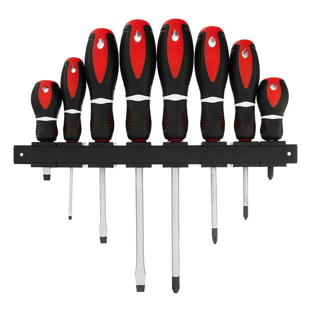 Набор отверток Era на полке, 8 шт., PH + SL, CrV, 3к рукоятка фото 1