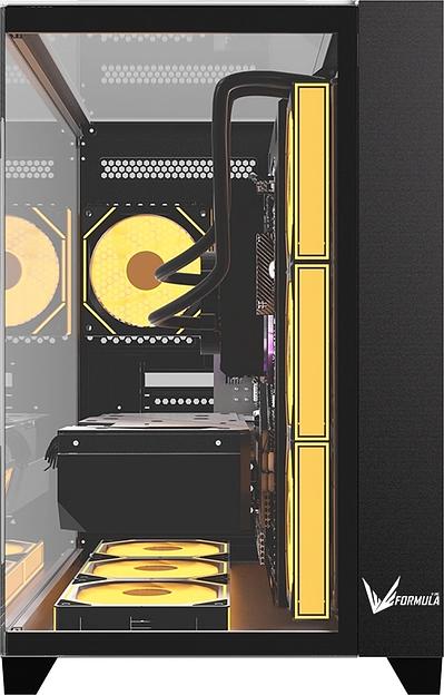 Корпус Formula Crystal Z9 черный без БП ATX 2xUSB3.0 1xUSB3.1 audio bott PSU фото 3