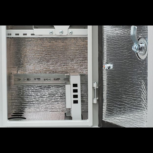 Шкаф уличный серии Real1, 522х252х310, RAL7035, с утеплителем фото 6