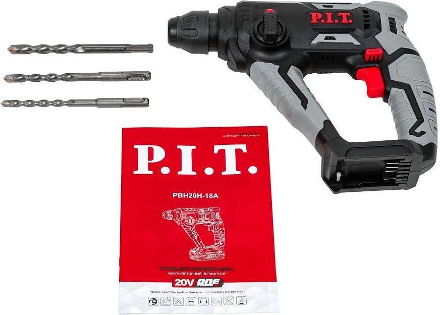 Перфоратор P.I.T. PBH20H-18A патрон:SDS-plus уд.:1.4Дж аккум. фото 3