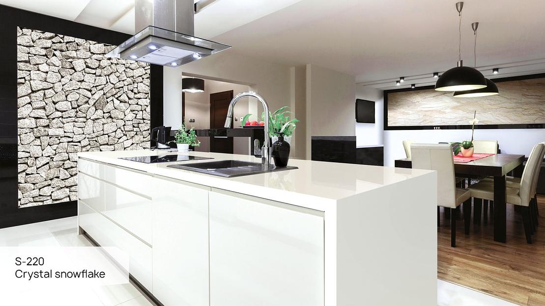 Кварцевый камень Grandex «S-220 Crystal snowflake» ОПТ фото 3