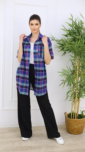 Туника в клетку, Опт фото 6