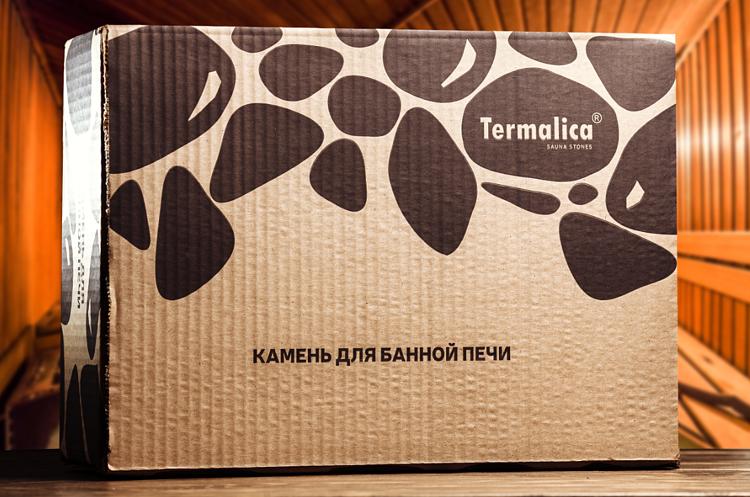 Банный камень Кварцит малиновый колотый, 20кг, коробка опт фото 2