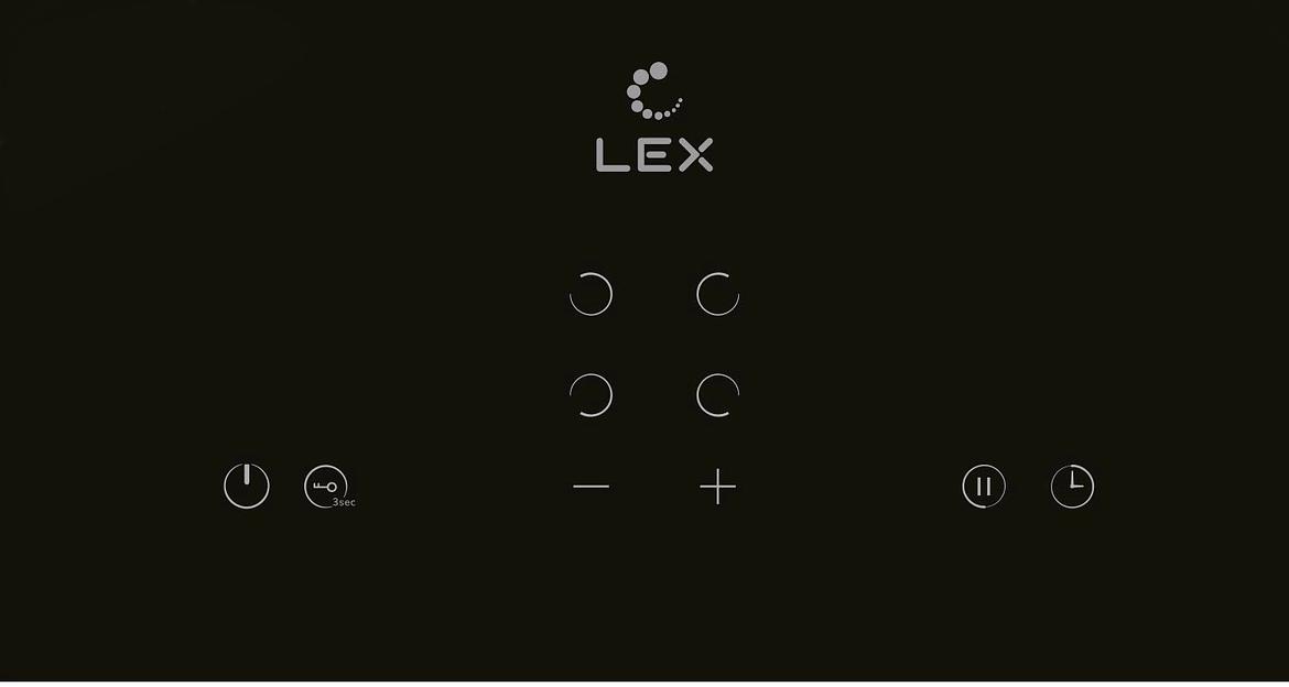 Варочная поверхность Lex EVH 640A BL черный фото 2