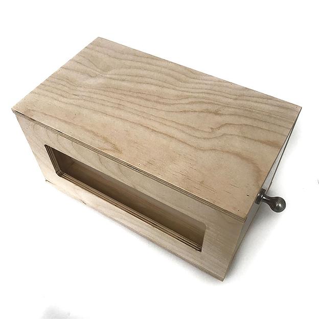 Ящик подарочный с выдвижной полкой и окном 320х185х170 фото 1