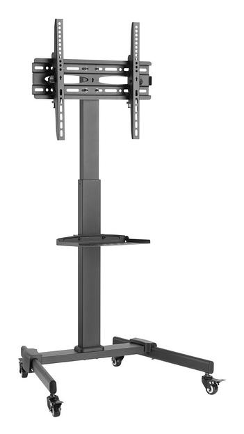 Подставка для телевизора Ultramounts UM 252 черный 32"-55" макс.35кг напольный мобильный фото 1