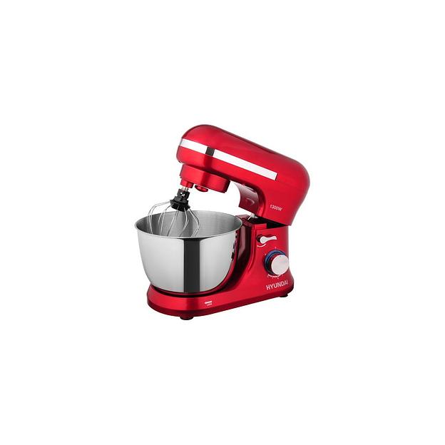 Миксер планетарный Hyundai HYM-S6451, 1300Вт, красный фото 1