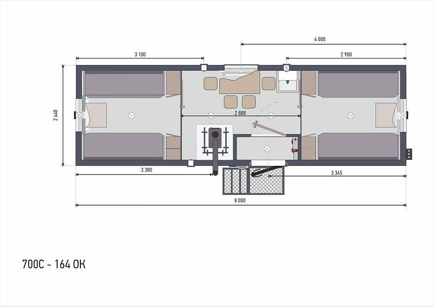 Вагон-дом жилой на 8 человек фото 6