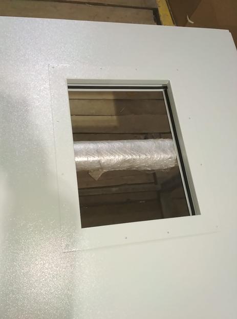 Дверь металлическая противопожарная остекленная полуторная 02 EI-60 went 15x30 ост. 40х60 фото 6