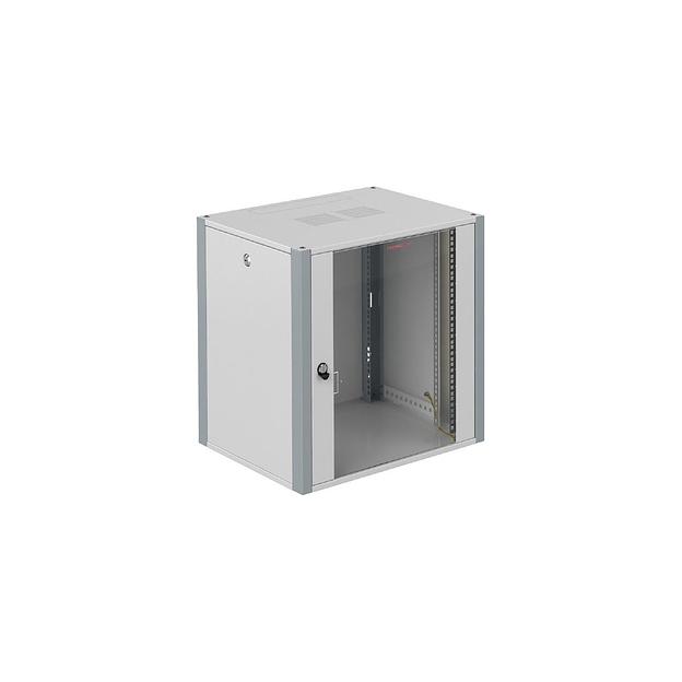 Шкаф коммутационный SYSMATRIX WP 6306.710 настенный, стеклянная передняя дверь, 6U, 600x315x350 мм фото 1